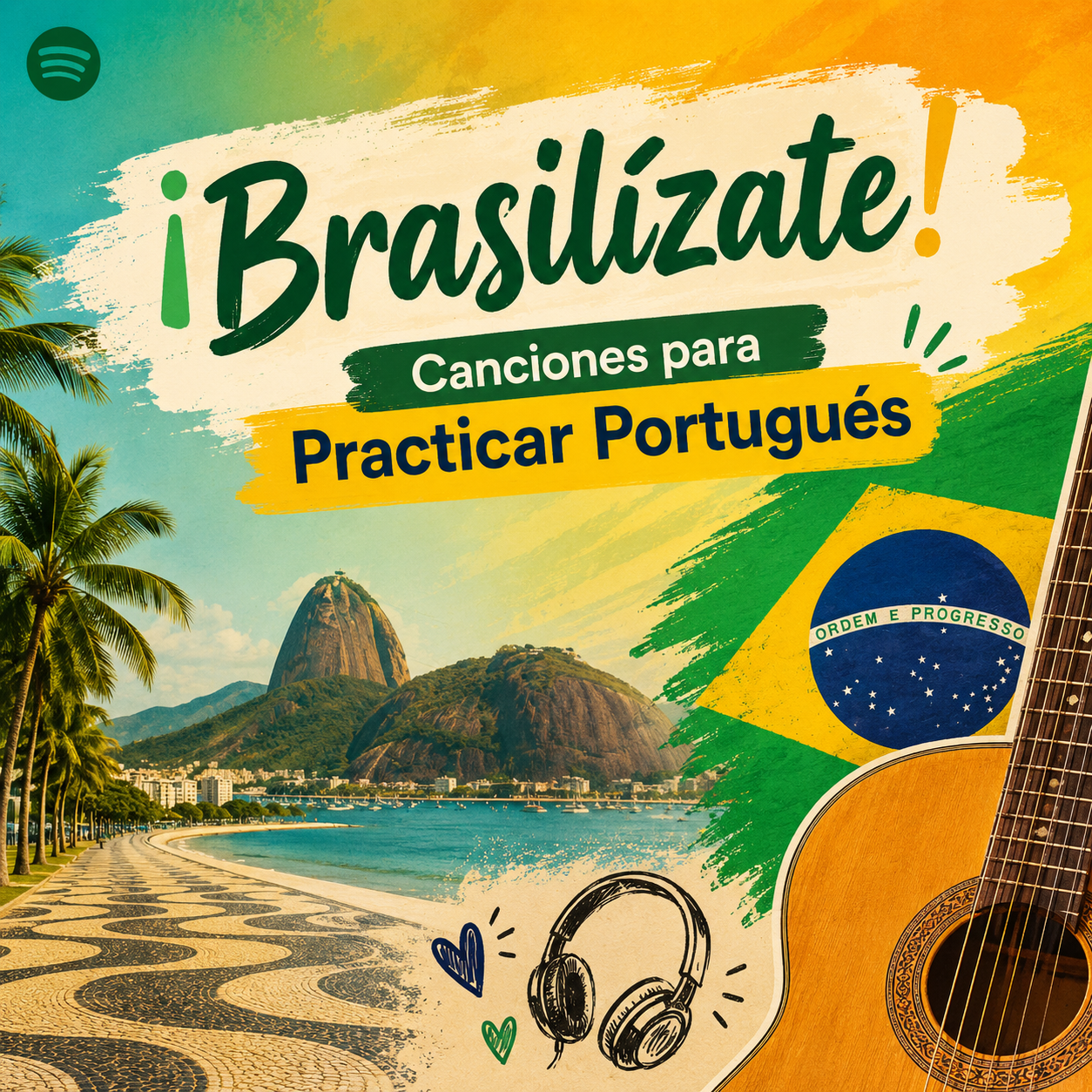 Capa de la playlist ¡Brasilízate! - Canciones para Practicar Portugués